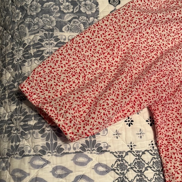 Handmade by me - Small Red Floral Cotton Tunic - Picture 5 of 6